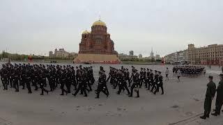 Репетиция парада посвященного 77-й годовщине Победы на Площади Павших Борцов Волгоград 2022 год Full