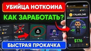 УБИЙЦА НОТКОИН - Как заработать в Hamster Kombat? ???? | Когда листинг $HMSTR | Прокачка хомяка