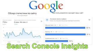 Search Console Insights — незаменимый инструмент от Google для анализа и SEO продвижения сайта