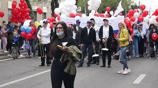Первомайская демонстрация, шествие Профсоюзов, Волгоград 1 мая 2022 года, Полное Видео, FullHD
