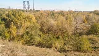 Река Сухая Мечётка течёт в овраге между посёлком ГЭС и Спартановкой Волгоград 16.10.2022