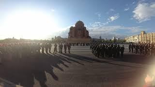 Первая репетиция парада в честь Дня Победы на площади Павших Борцов. Волгоград. 2024 год 2 мая