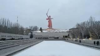 Мамаев Курган 1 февраля 2023 года лазерное шоу Волгоград 80-летие победы в Сталинградской битве