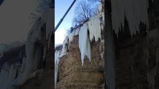 Самая Большая Сосулька в Мире! Чегемские Водопады Зимой Нальчик КБР Отдых Зимой #shortsvideo #share
