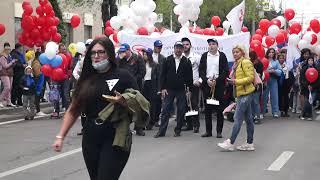 Первомайская демонстрация, шествие Профсоюзов, Волгоград 1 мая 2022 года, Часть 2