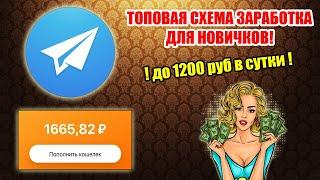 Как заработать в интернете 500 рублей новичку через Telegram!