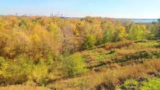 Река Сухая Мечётка течёт в овраге между посёлком ГЭС и Спартановкой Волгоград 16.10.2022