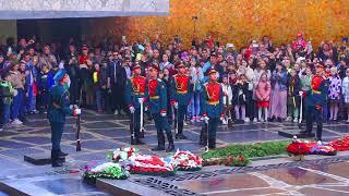 Смена Почётного Караула на Мамаевом Кургане Волгоград Сталинград 7 мая 2022 года, Полное Видео, 4k